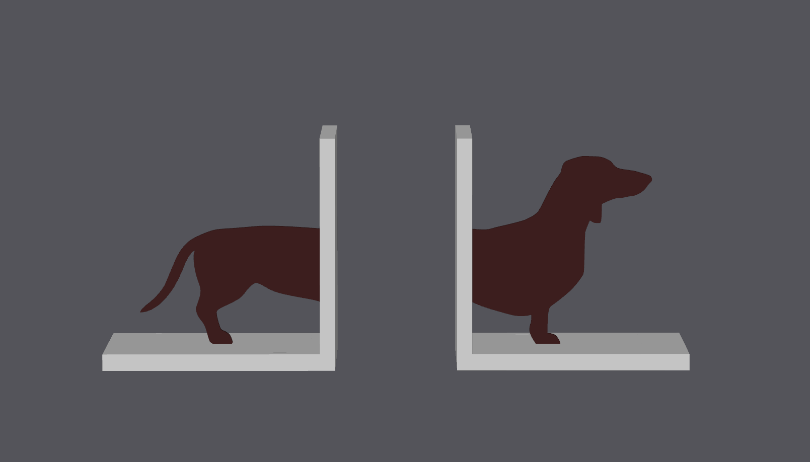Dog Dachshund Bookends