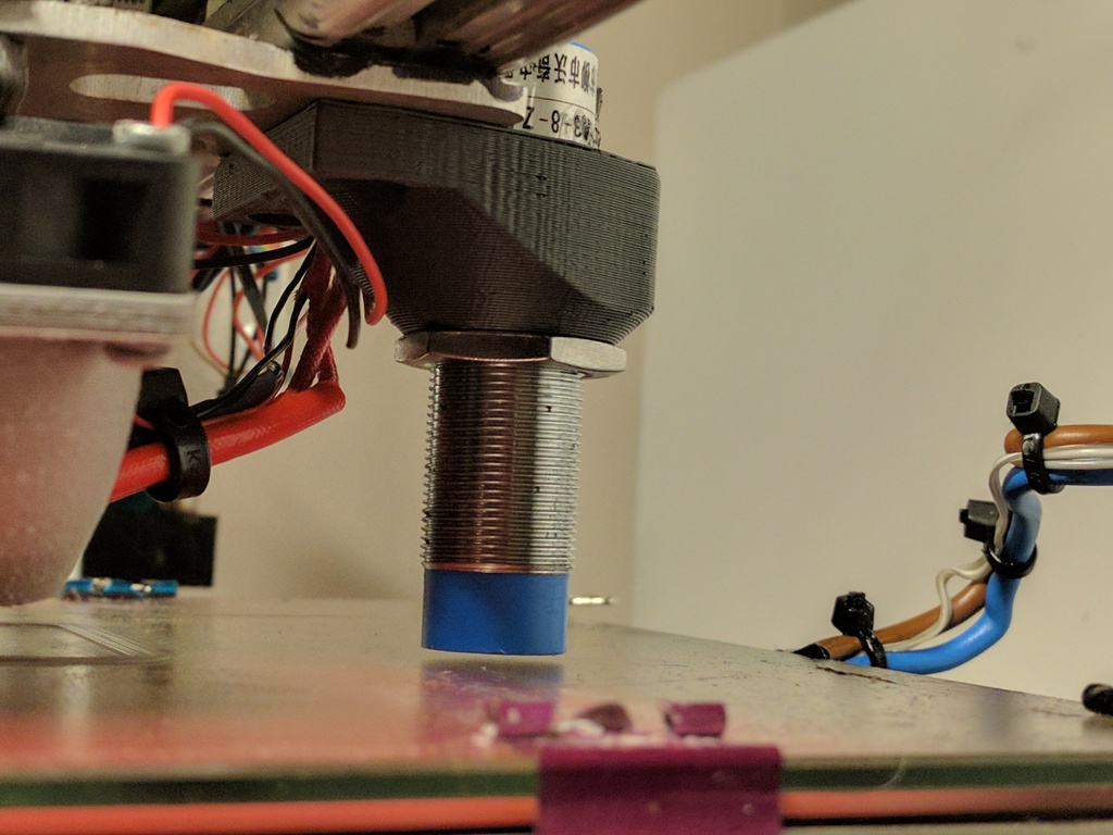 K8200 / 3Drag 18mm probe mount behind extruder by TheRealMozes ...