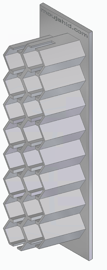 Whiteboard marker holder - Hexagonal