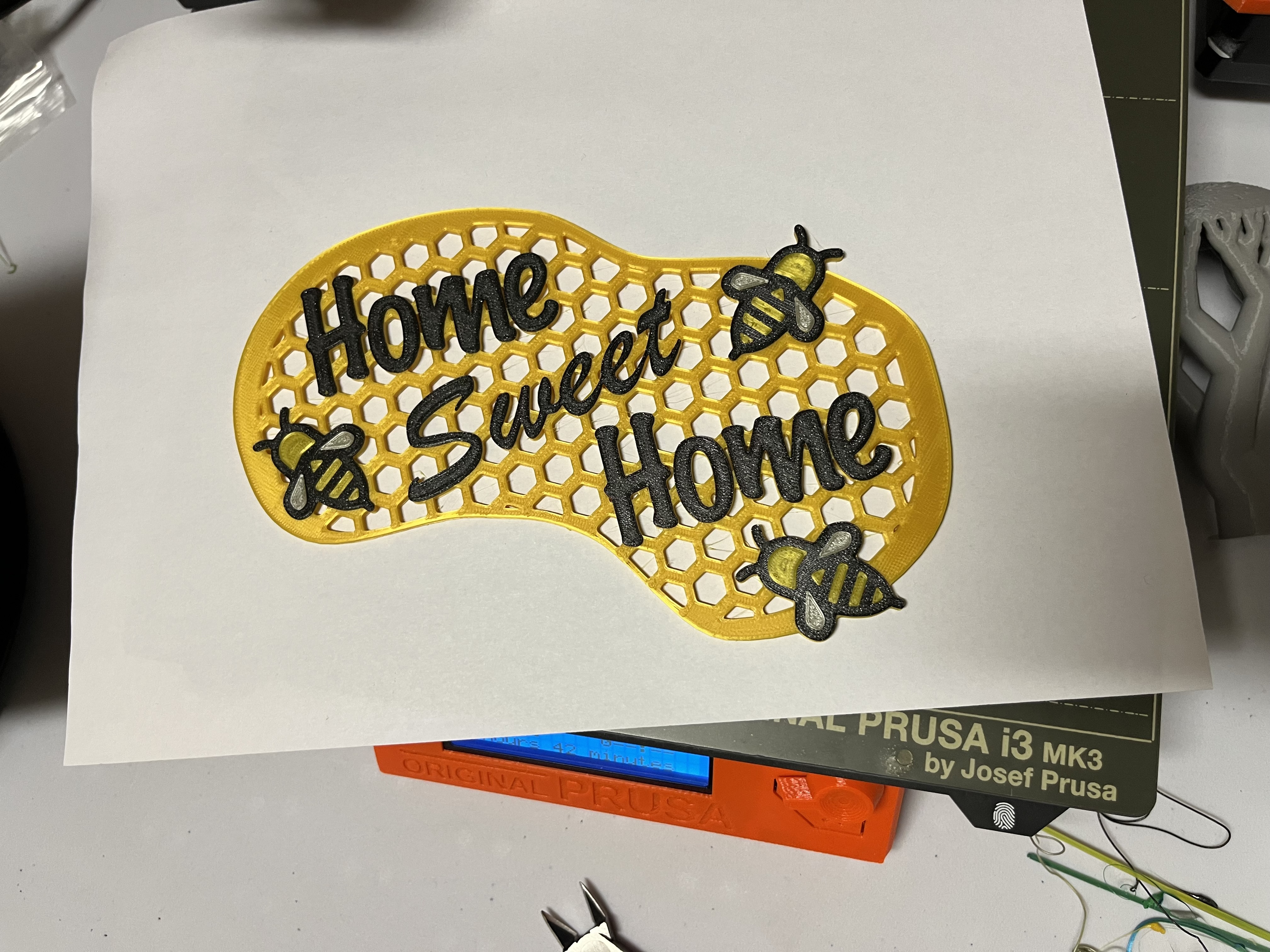Beehive Home Sweet Home Sign