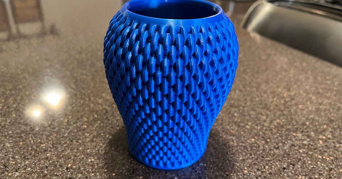 Vase Textured by Leehound Download free STL model