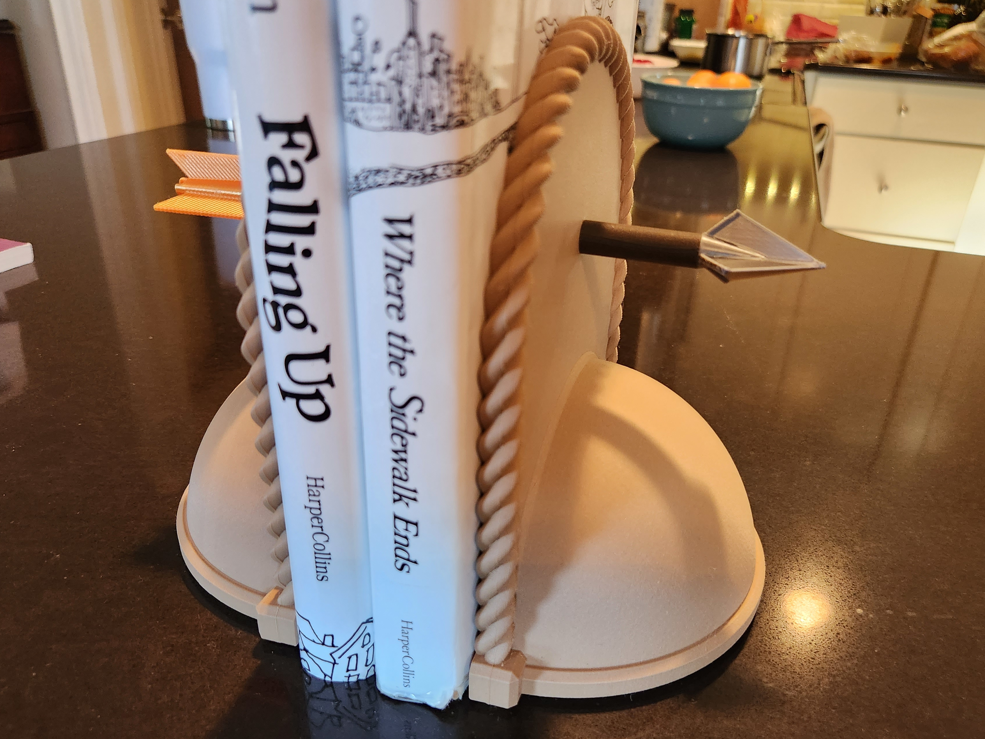 Arrow Pierced Weighted Bookends (Sand Filled)