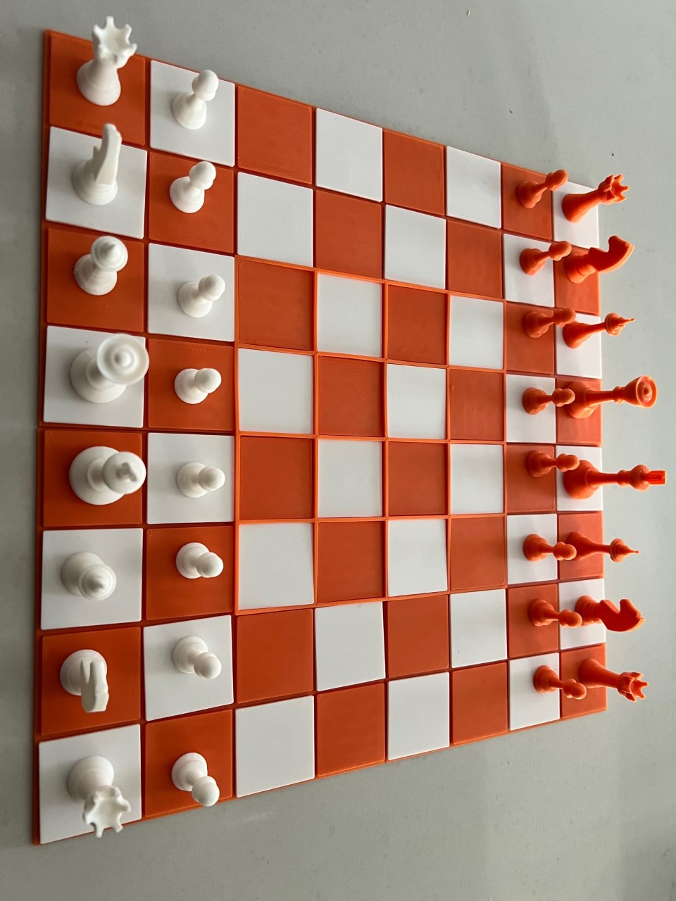 Chess set with carrying case