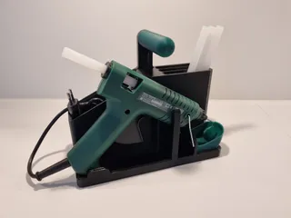 Free STL file Hot Glue Gun Stand (REMIX) 🥵・3D printing design to