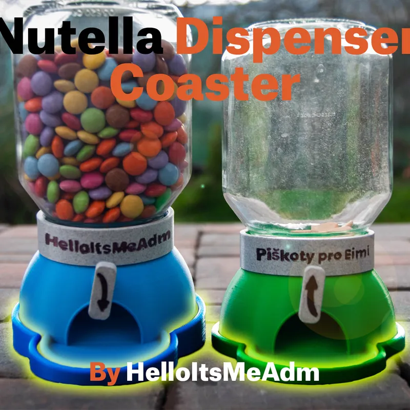 Nutella Dispenser Coaster da HelloItsMeAdm, Scarica il modello STL  gratuito