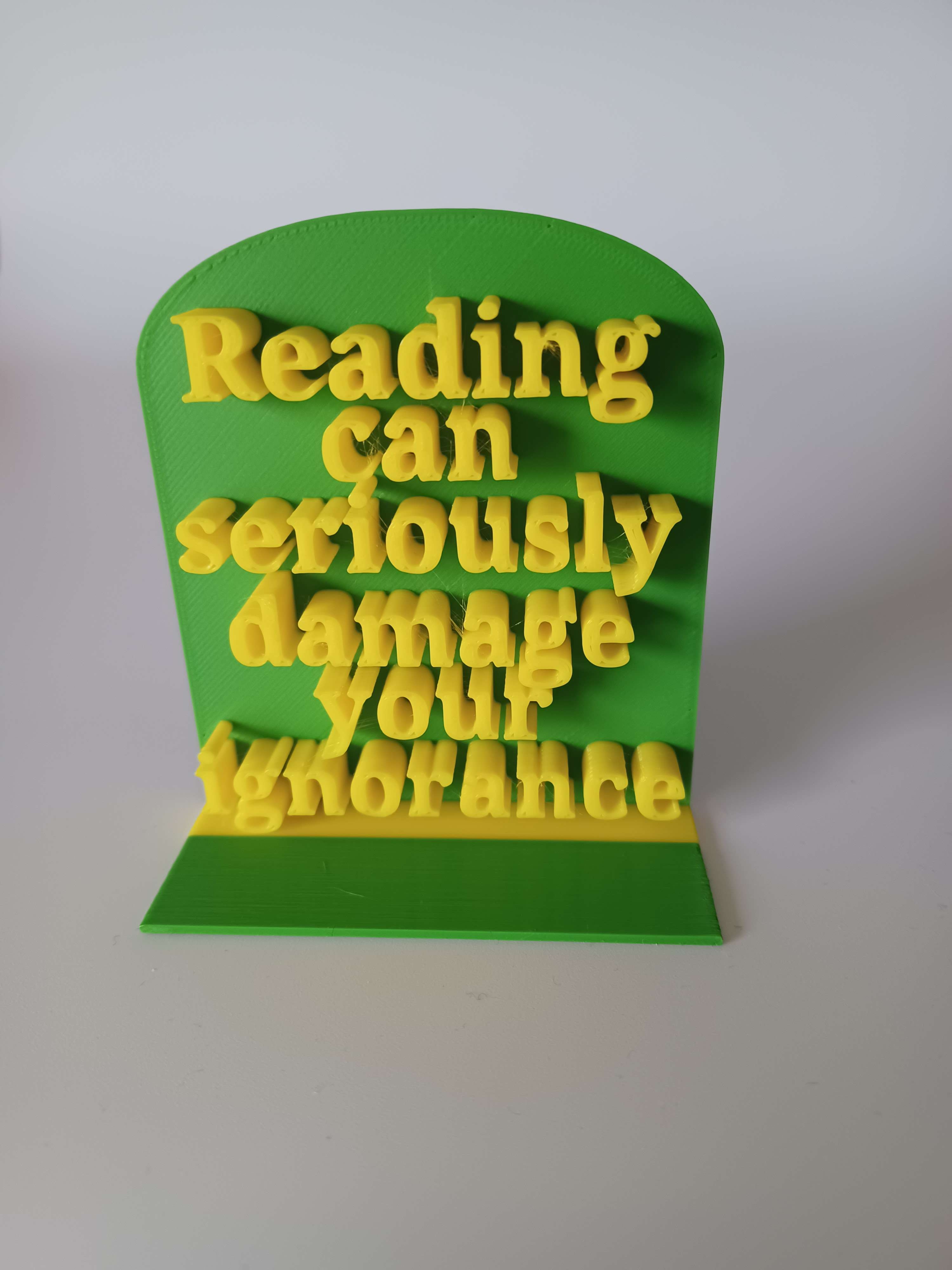 Sarcastic Bookend by Mbrinch Download free STL model