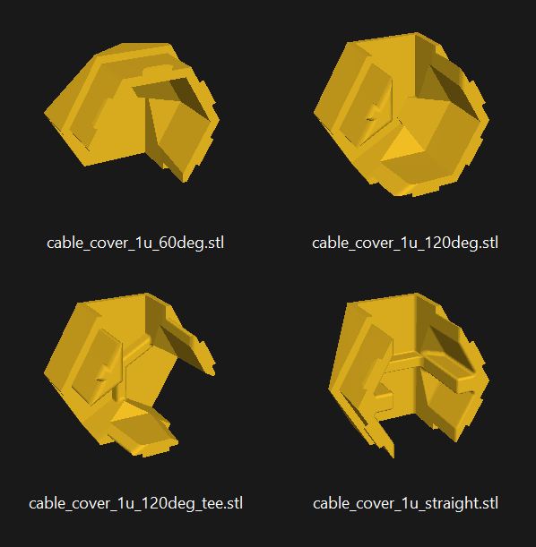 Cable Covers for HSW .stl version by Anthony Kinson Download free STL