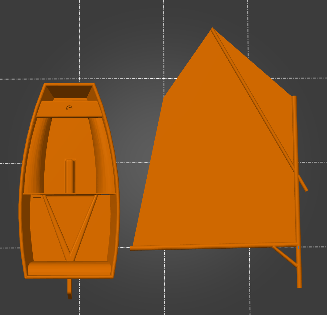 Optimist (Opti) Sailing Dinghy model
