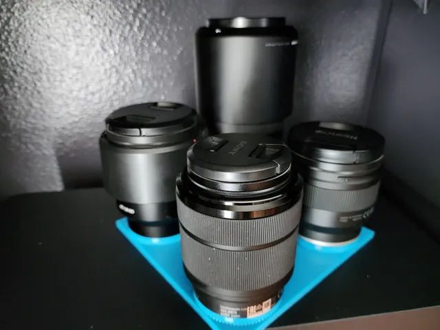Sony lens holder for e-mount lenses