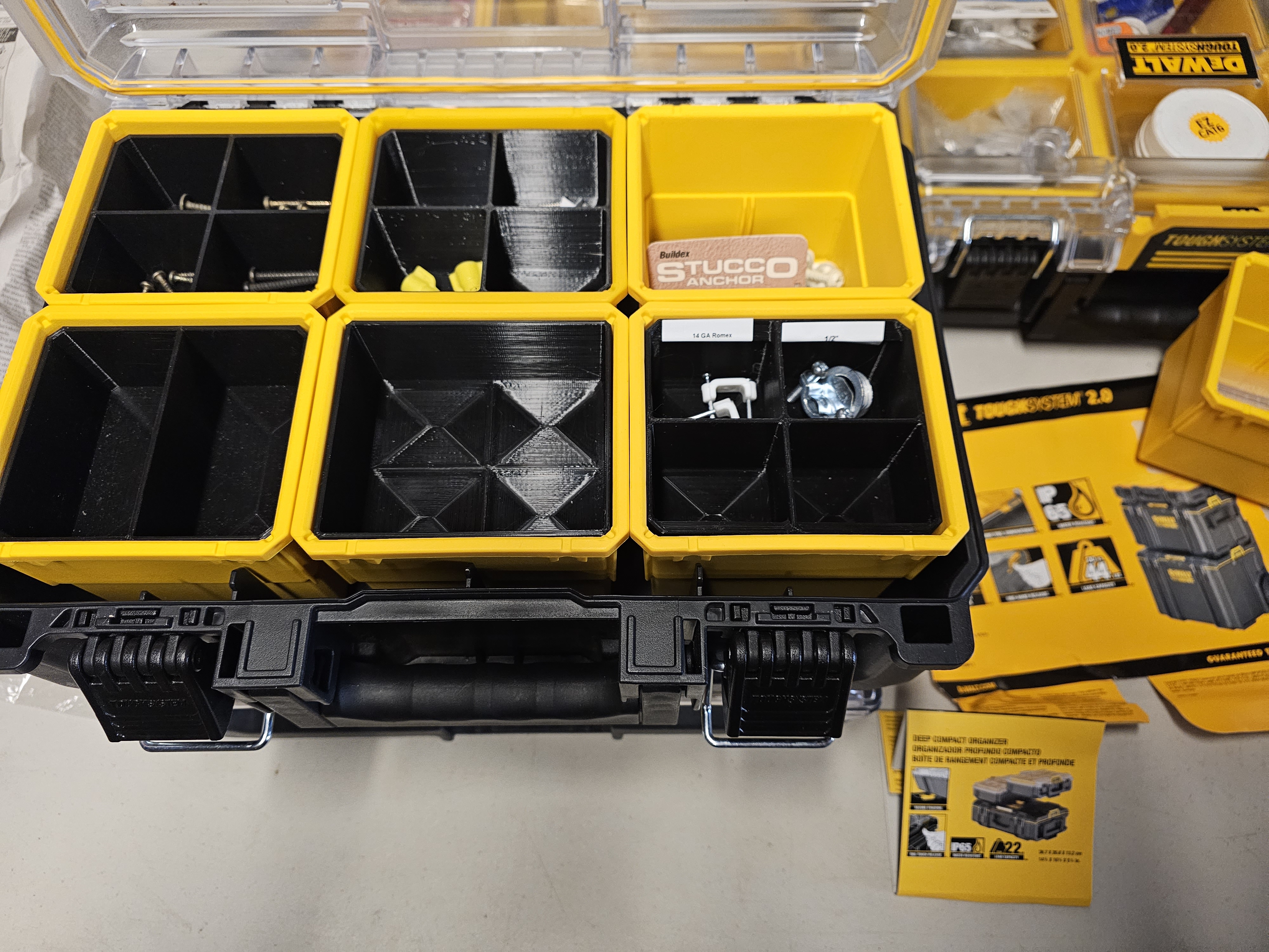 4 bin for Dewalt storage case