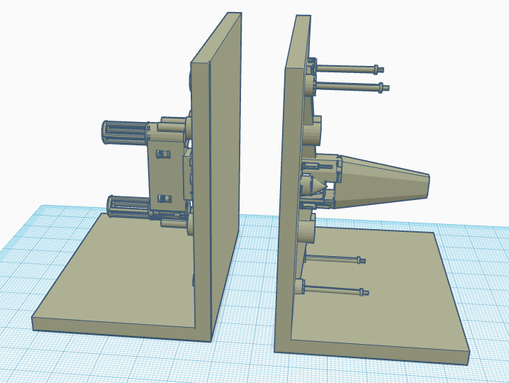 Spaceship bookends
