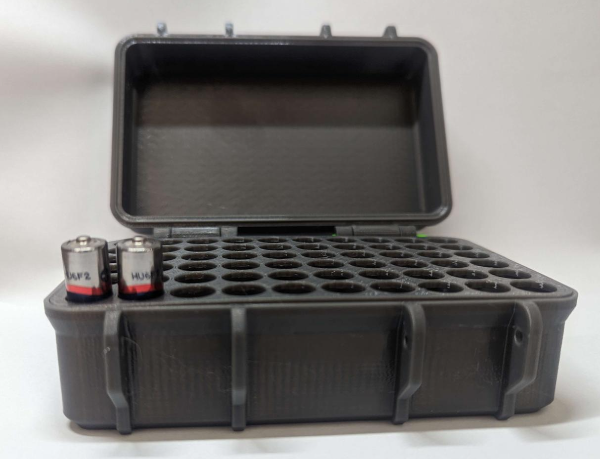 Rugged Box- AAA Battery Holder/Storage