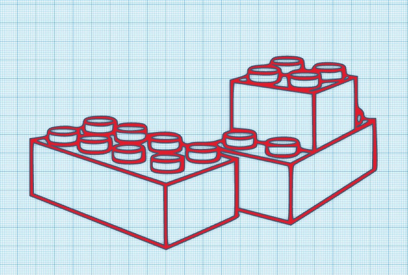 LEGO STACK BLOCKS WALL ART by Ogama Industries Download free STL