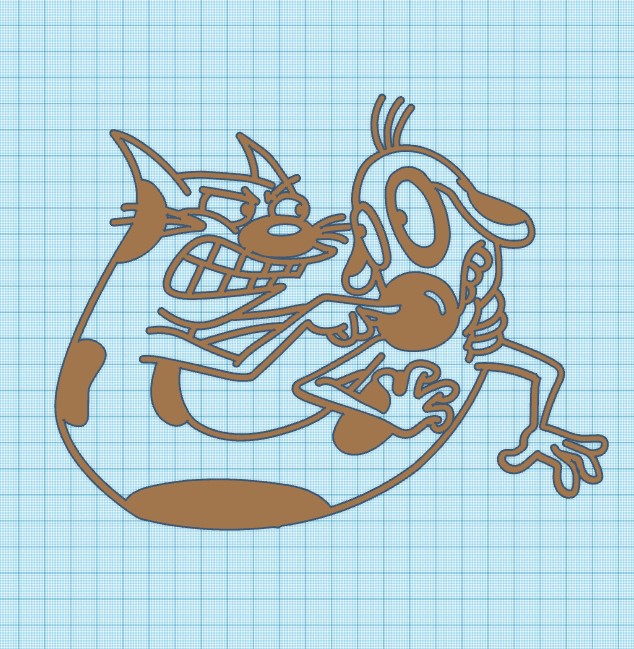 CATDOG WALL ART