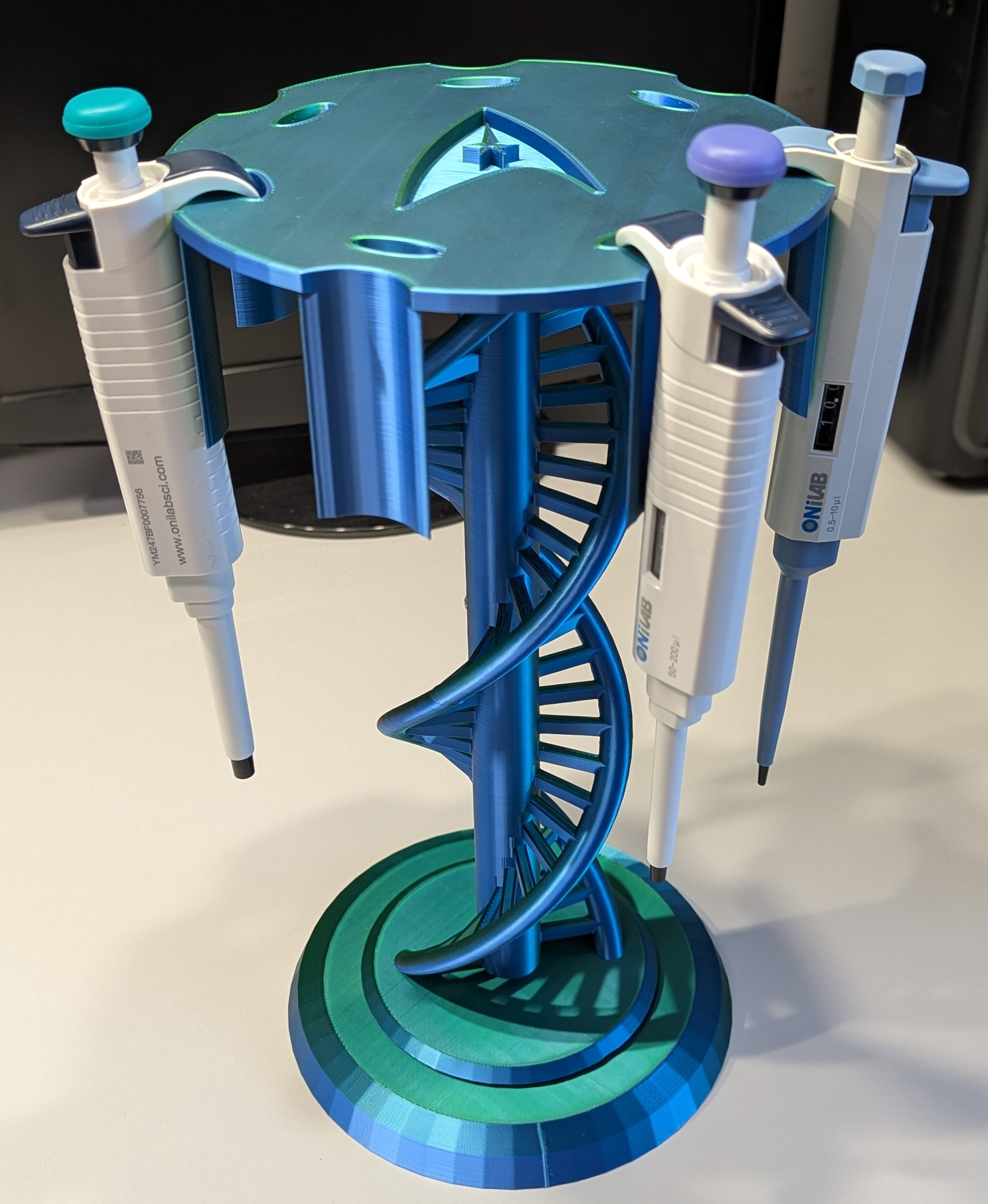 DNA pipette stand / holder, customizable