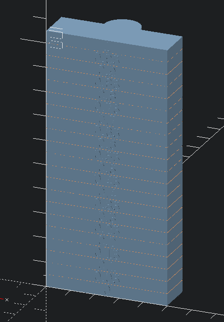 Klipper Pressure Advance testing tower (OpenSCAD)