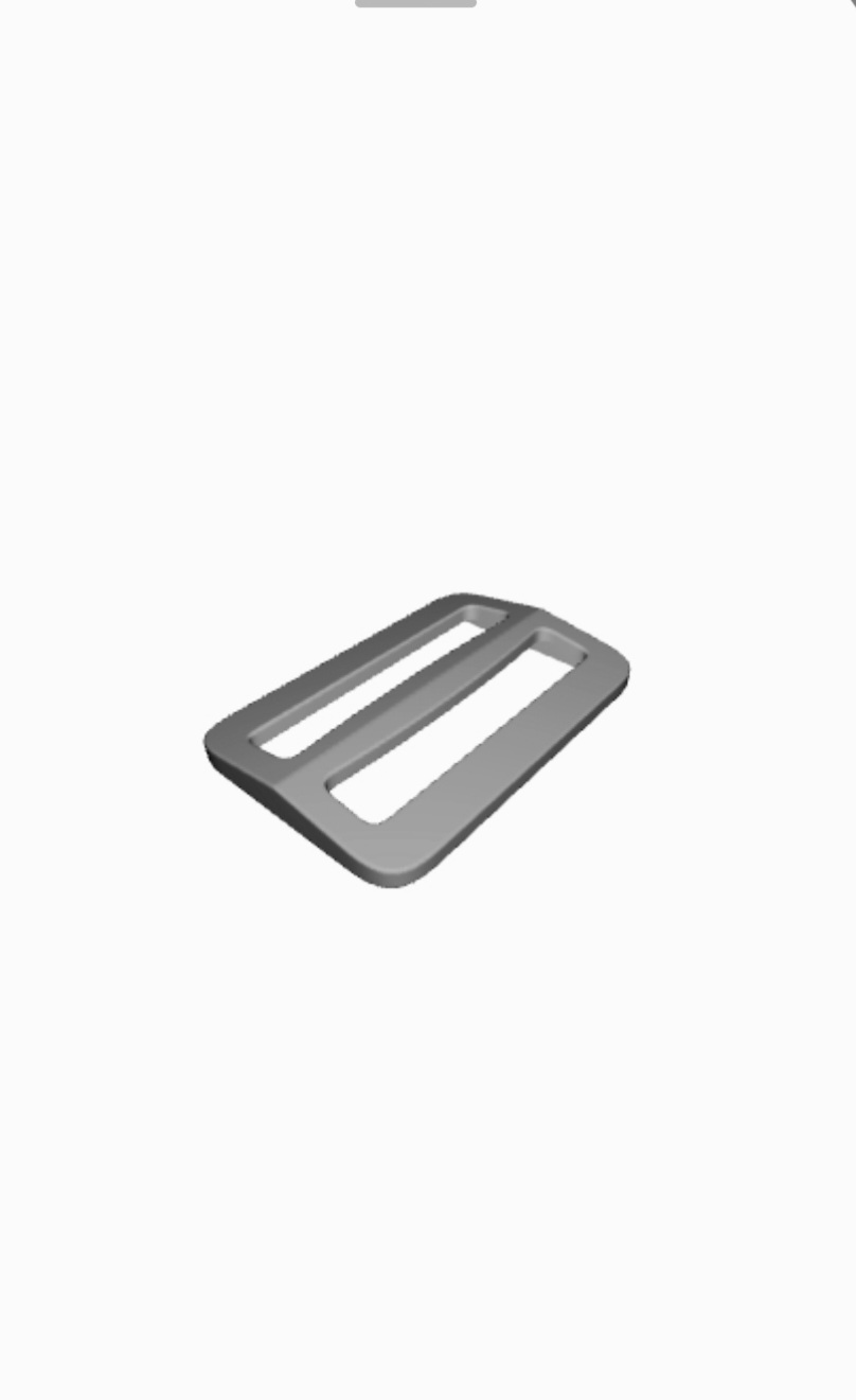 Typical bag strap buckle
