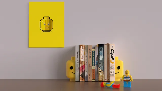 Lego Head Bookend