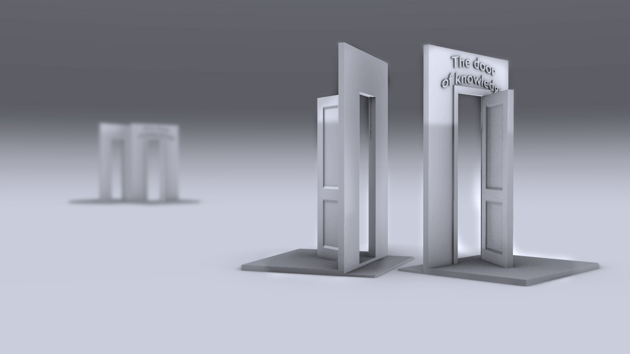 Book holder door