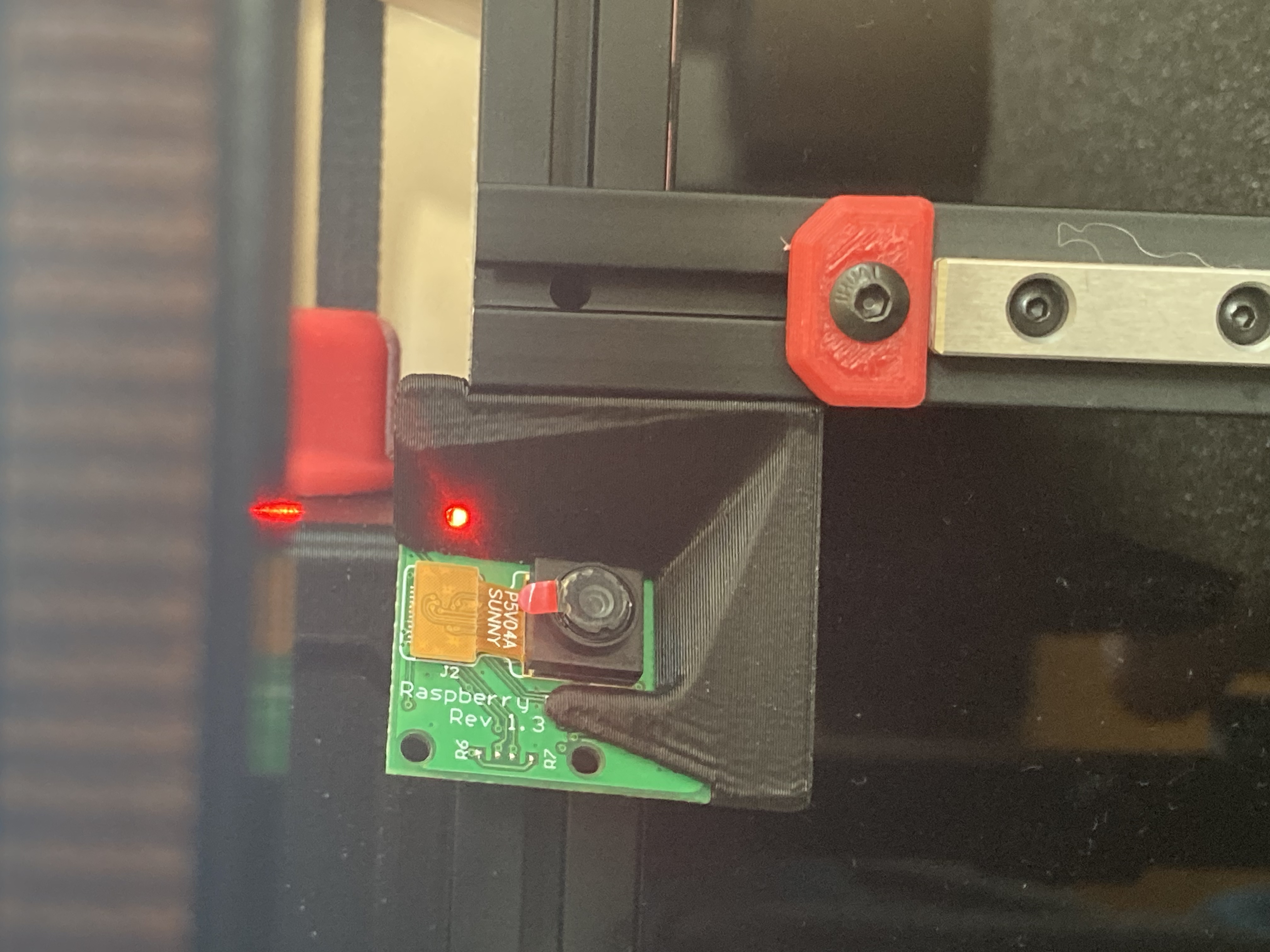 Voron 0 zero  v0.1 v0.2 Raspberry Pi Camera Mount with LED hole