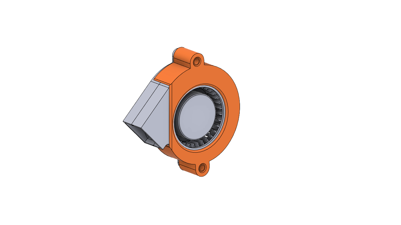 Print fan (5015) support shroud