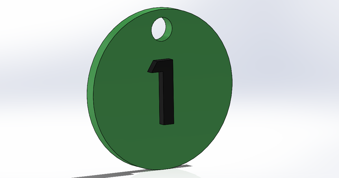 Keychains numbers 1 to 10 by THop3D Download free STL model