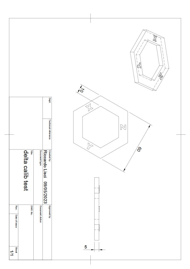 delta printer dimensional accuracy by Riccardo Download free STL