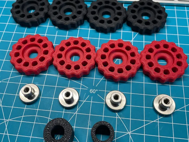 Bed adjustment wheel for bedleveling