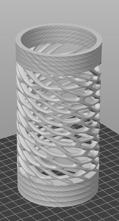 Multi funcional voronoi cylinder vase holder lamp model G0002