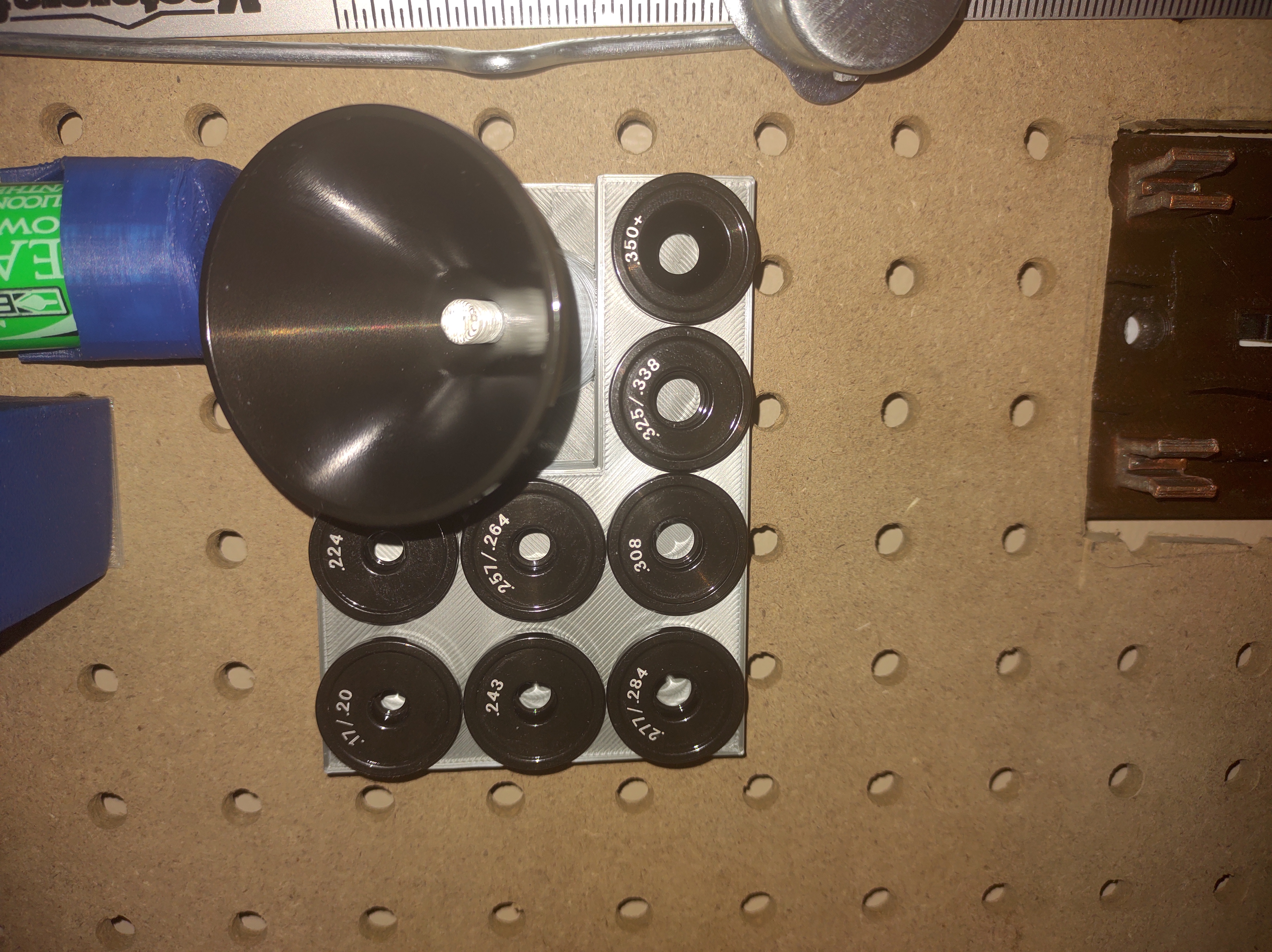 Frankford Arsenal Powder Funnel Set for Pegboard