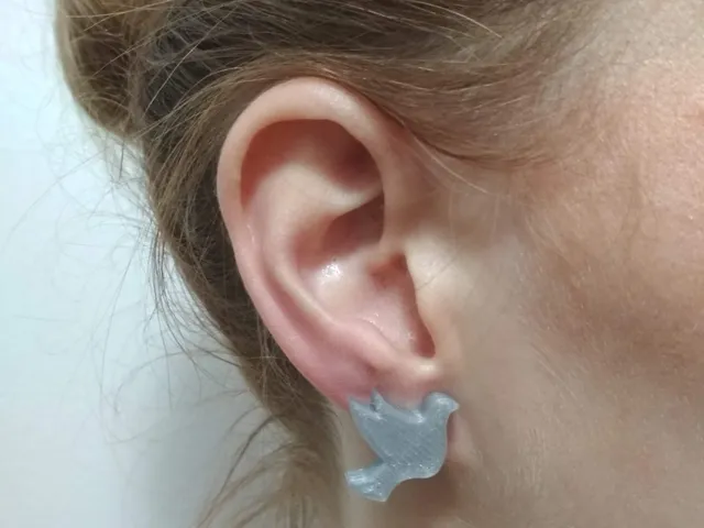 Magnetic earrings DOVE / Magnetické náušnice