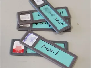 SIM Card Holder with Labels by gios07 | Download free STL model ...