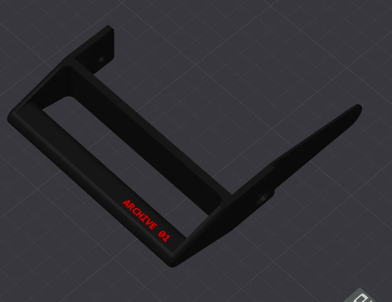 3.5＂ HDD Hard Disk Drive Handle (Low Profile) by Geekazoid