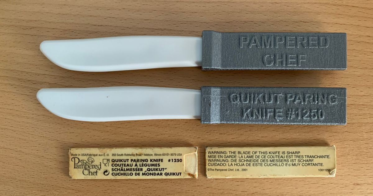 Pampered Chef Quikut Paring Knife #1250 Sheath by Teraflop, Download free  STL model