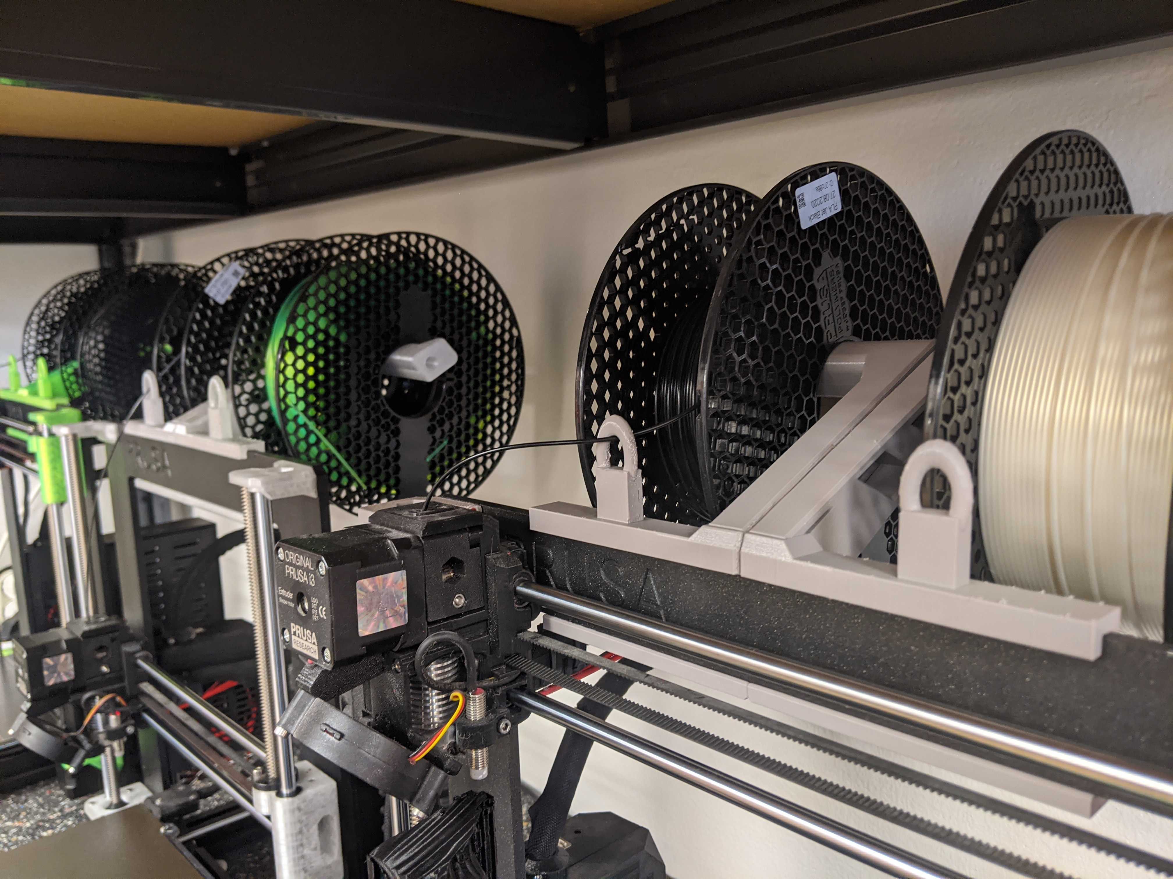 low angle spool holder