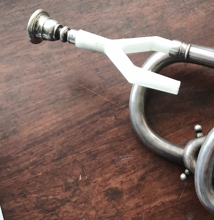 Double trumpet adapter
