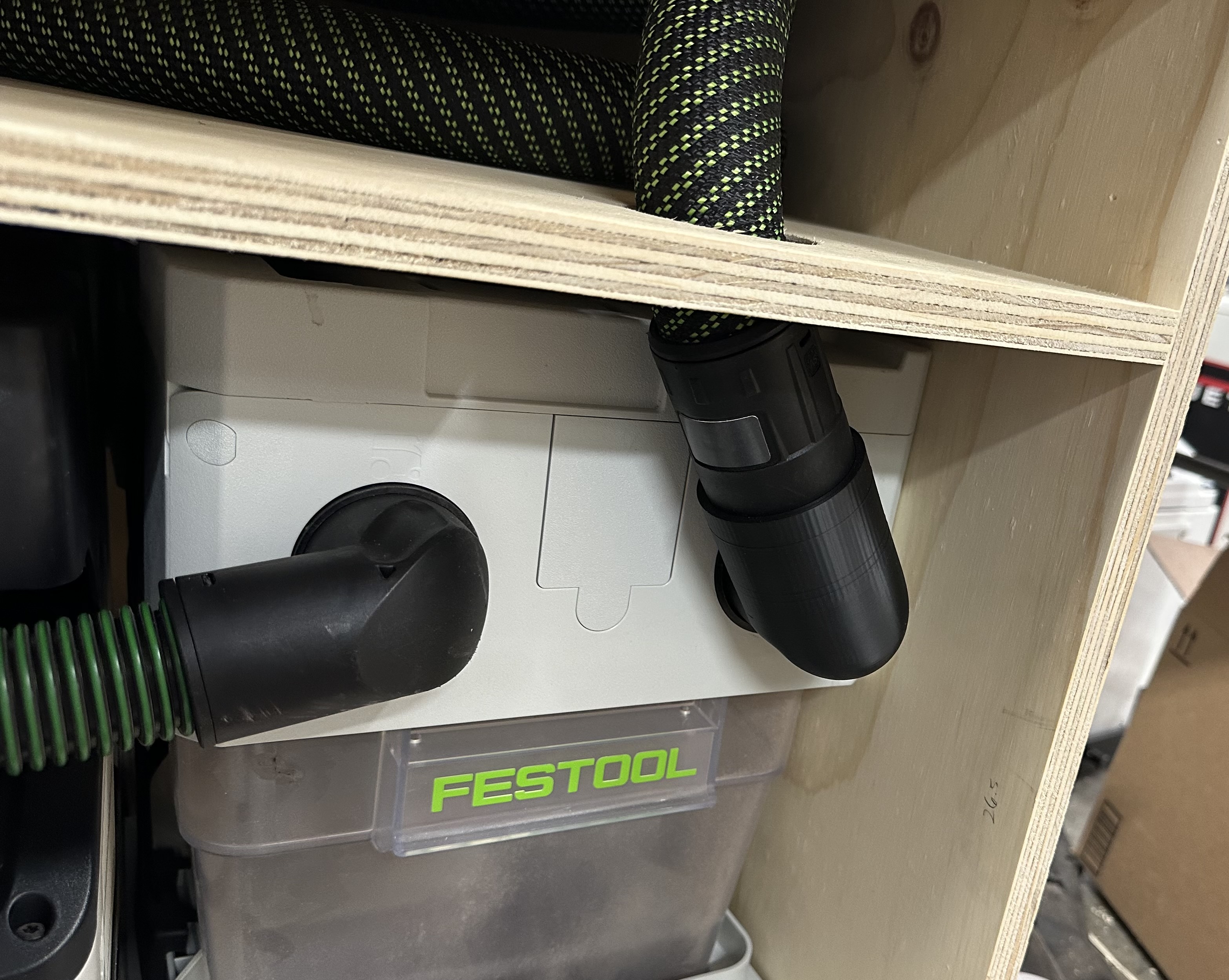 Festool Shop Vac Vacuum 90 Degree Right Angle Adapter by Benji