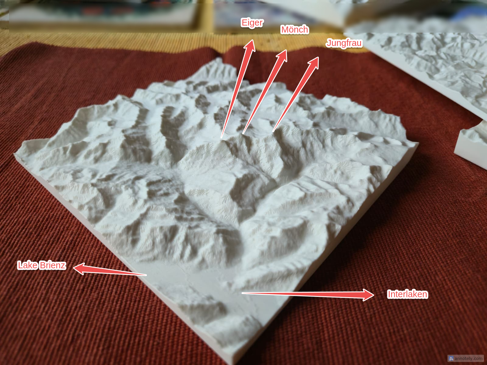 Grindelwald 1:220 000 , VE 1.0 3D model