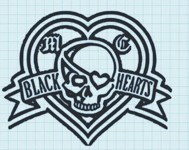 BLACK HARTS LOGO - VENTURE BROS - 2 VERSIONS