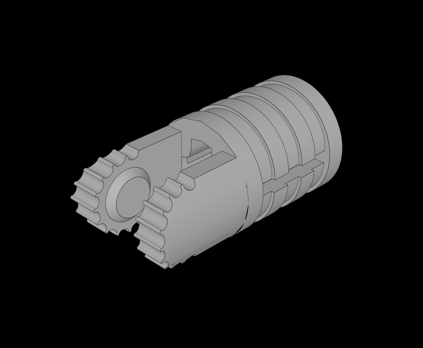 Lego Compatible (30553.dat) Hinge Arm Locking with Dual Finger and Axlehole