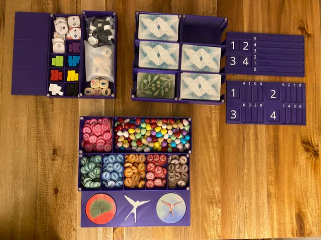 Wingspan Organizer - All Expansions in Original Box - Magnetic - Remix Apr 2023