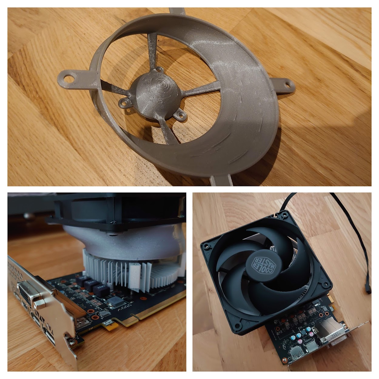 GPU fan adapter from 87mm to 120mm by PinknFluffy Download free STL