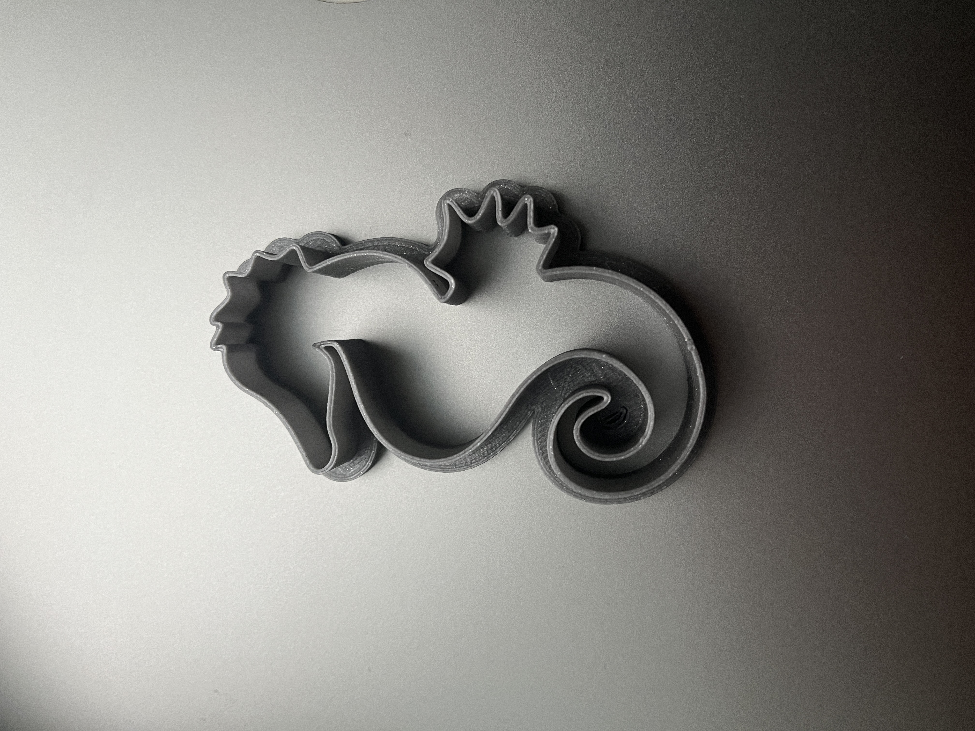 Seahorse cookie cutter