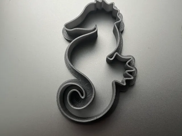 Seahorse cookie cutter