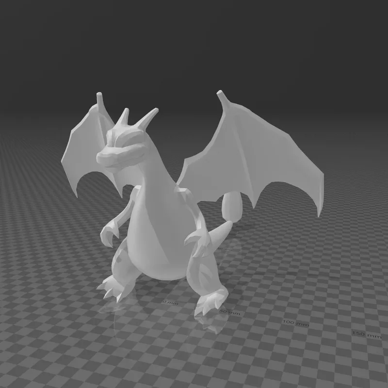 STL file POKEMON - MEGA CHARIZARD 🐉・3D printing template to