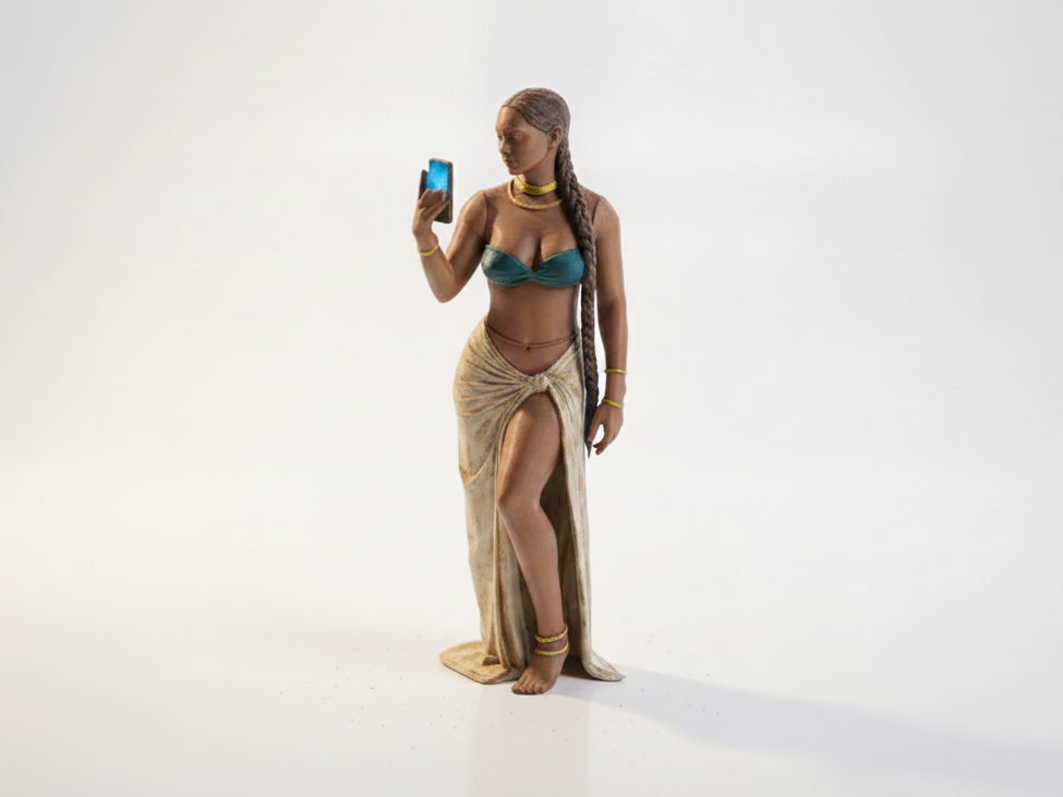 Selfie Baddie Female Figurine 3D Printable