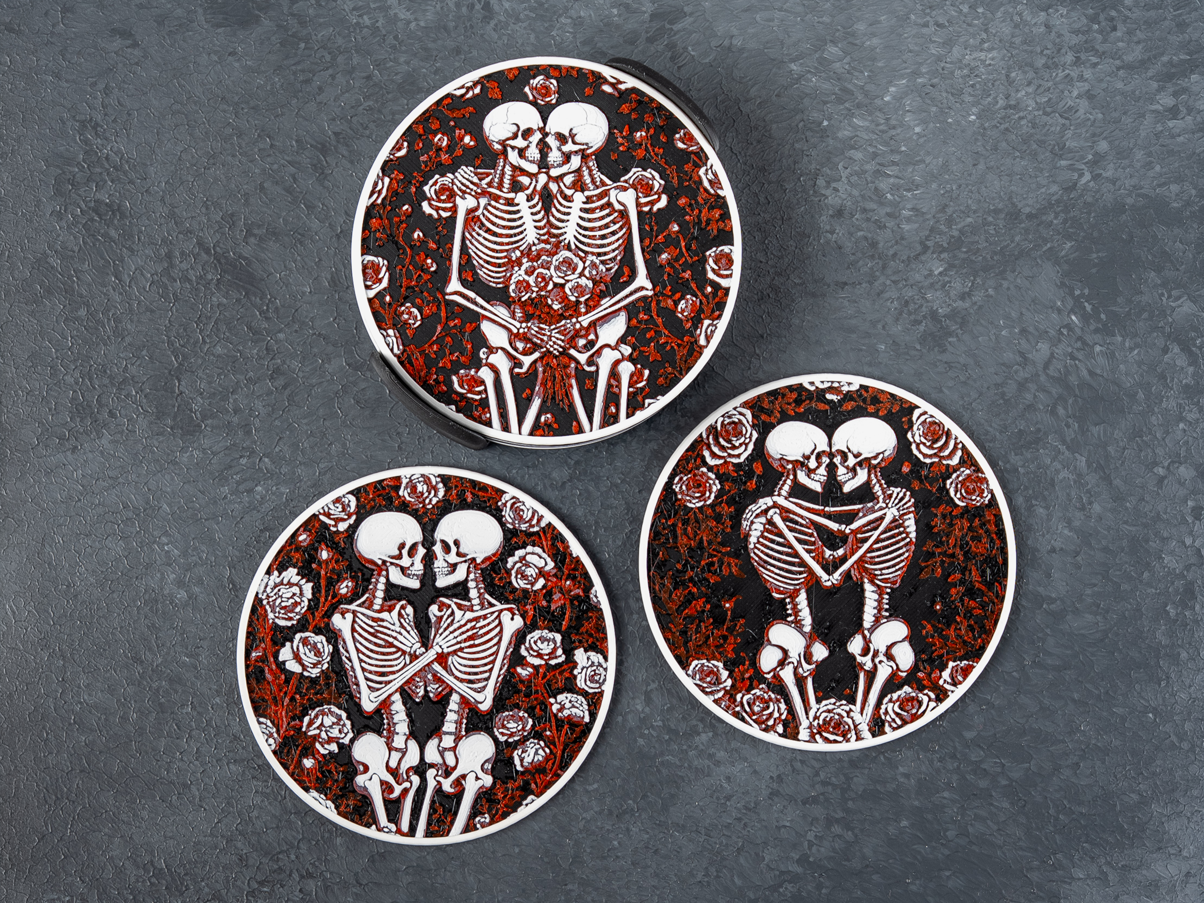 Skeleton Romance Coasters — miniatura 3