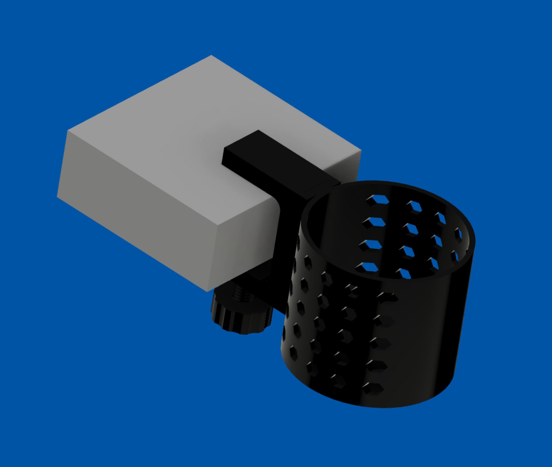 Desk Edge Bottle Holder 2 by Wiseone Download free STL model