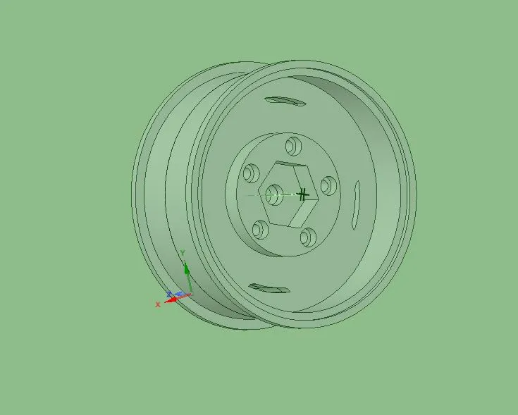 1.9 Rims (wheel) for rc Land Rover Defender, 12 mm hex by Zax ...