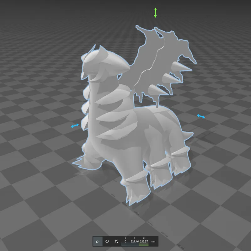 Giratina origin form - Pokemon 3D model 3D printable